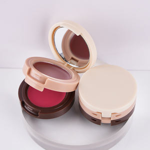 Palette Nouvel Arrivage Marque Privée Logo Personnalisé Blendable Cheek 2 Tons <span class=keywords><strong>Kaja</strong></span> Crème Poudre Double Couche Fournisseur de Blush - Product Image 2