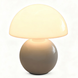 Mushroom Table <b>Lamp</b> White E27 LED <b>Touch</b> Control Eye Caring <b>Bedside</b> Night Light Decor For Bedroom - Product Image 5