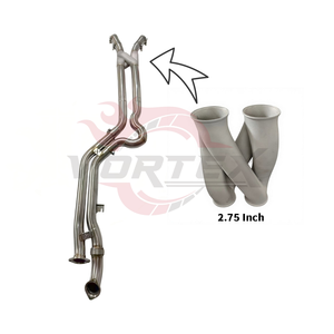 Tubo Intermedio de Acero Inoxidable Vortex de 2.75 Pulgadas, Tubo en Z/X para BMW X3M F97 X4M F98 S58 3.0T, Mejora del Sistema de Escape de Alto Rendimiento - Product Image 1