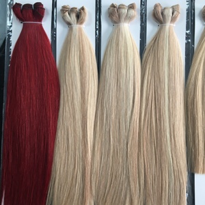 Jasmine hair 100% Luxury machine weft Remy Human Hair Weave Top Quality Machine Hair Weft Double Drawn Human Hair Extensions - Product Image 3
