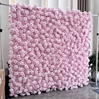 Backdrop Dinding Bunga 8ft X 8ft Dekorasi Backdrop Pernikahan Bunga Artificial untuk Dekorasi Perlengkapan Dekorasi Acara