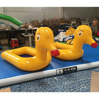 Canard gonflable géant de haute qualité et durable pour enfants, île flottante pour l'eau, canard en caoutchouc à vendre, bateau canard