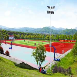 Pista de correr permeable al aire con certificación ecológica INOLP, suelo deportivo sostenible para lugares verdes, carbono neutro, fabricado en China/GUA - Product Image 1
