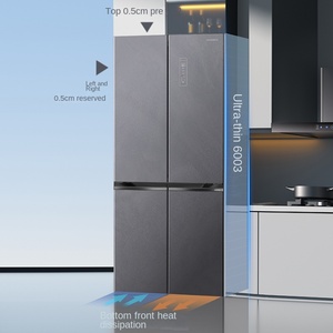Réfrigérateur commercial à quatre portes OEM avec congélateur inférieur pour le stockage domestique et extérieur des équipements ménagers - Product Image 1