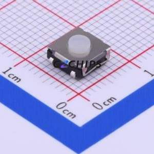 TS-1158UB-C-B-W Tactile Switch SMD Switch Single Pole Single Throw Round Button 2.6N Vertical Mount - Product Image 1