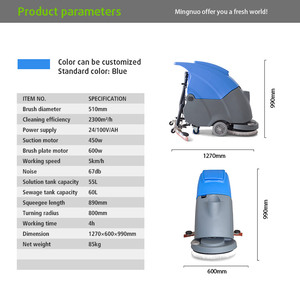 MN-V5 <span class=keywords><strong>lavapavimenti</strong></span> elettrici a pavimento con passeggio automatico con spazzole laterali a batteria - Product Image 5