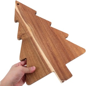 Christmas Tree Wooden <b>Cutting</b> Board Irregular Shape Serving Tray For Food Presentation Decorative Kitchen Use - Product Image 5