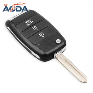 Coque de clé de voiture universelle à 3 boutons, coque de clé de véhicule, étui de protection pour clé de voiture Kia - Product Image 5