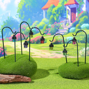 Wholesale Multicolor Resin Charms Retro Pagoda Tower Resin Pendant for Fairy <b>Garden</b> Micro Landscape Moss Terrarium Decor - Product Image 1