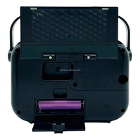Pour Eletree RX-366CS, horloge-réveil portable rétro solaire, haut-parleur LED, batterie 18650, charge DC, lecteur de musique USB, carte TF, AM FM SW 3 bandes