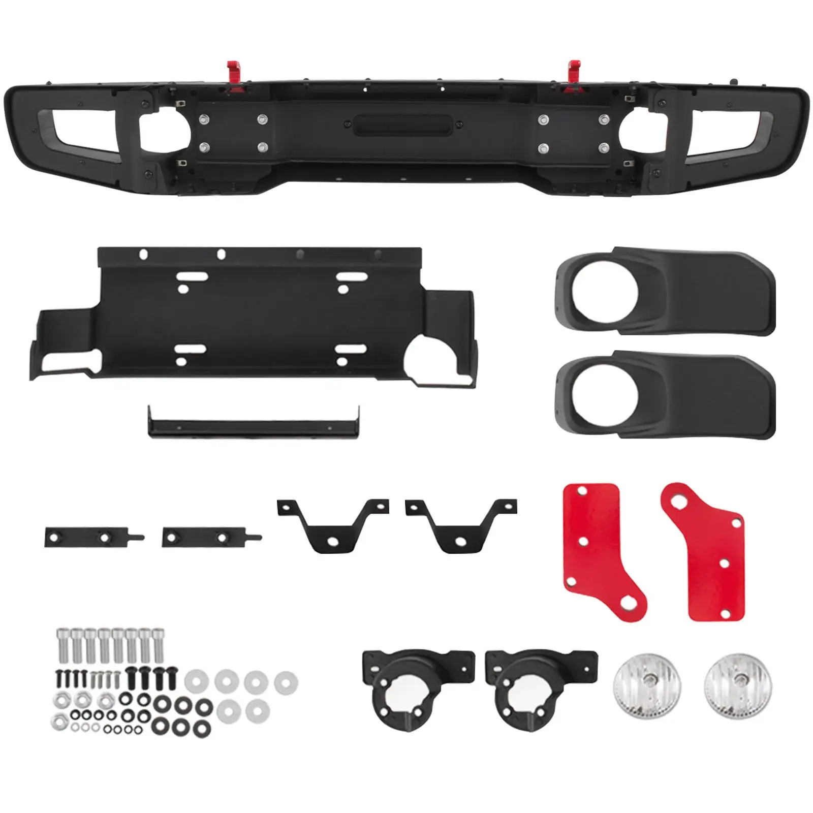 Robuuste Frame Mount Voorbumper Cover Body Onderdelen Shell Met Lierplaat Auto Bumpers Voor Jeep Wrangler Jk