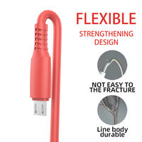Câble de charge multi-ports CH-2 3 en 1 USB-C/Micro USB 5A Charge rapide 20W PD pour iPhone//Ordinateur 1,2m