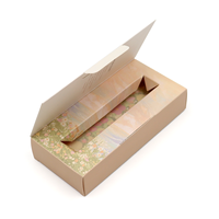 Boîte d'emballage vide de brillant à lèvres à impression personnalisée Boîte cosmétique de produit de rouge à lèvres Boîtes en papier pliantes avec logo en or