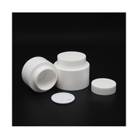 Pots cosmétiques en PP givrés vides de 30g, 50g, 80g, 100g avec bouchon couronne et impression sérigraphiée pour crème et lotion