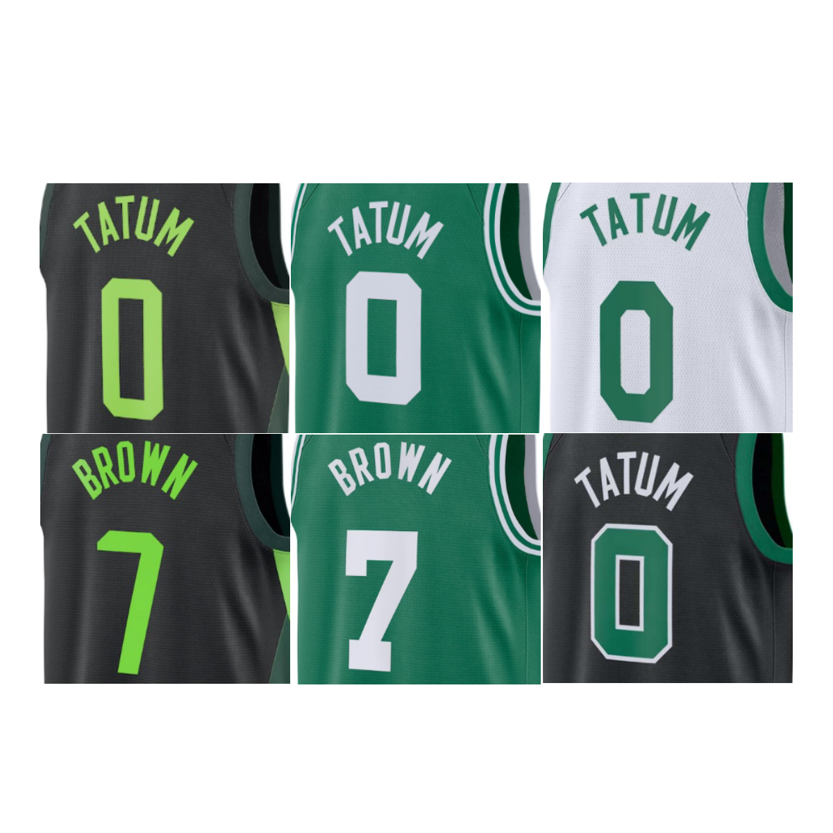 2025 Stitched Jayson Tatum Jaylen Brown NBA Jersey