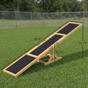 Equipo de Entrenamiento de Agilidad para Perros, Balancín Rectangular de Madera, Resistente y Ecológico, Venta al Por Mayor - Product Image 3