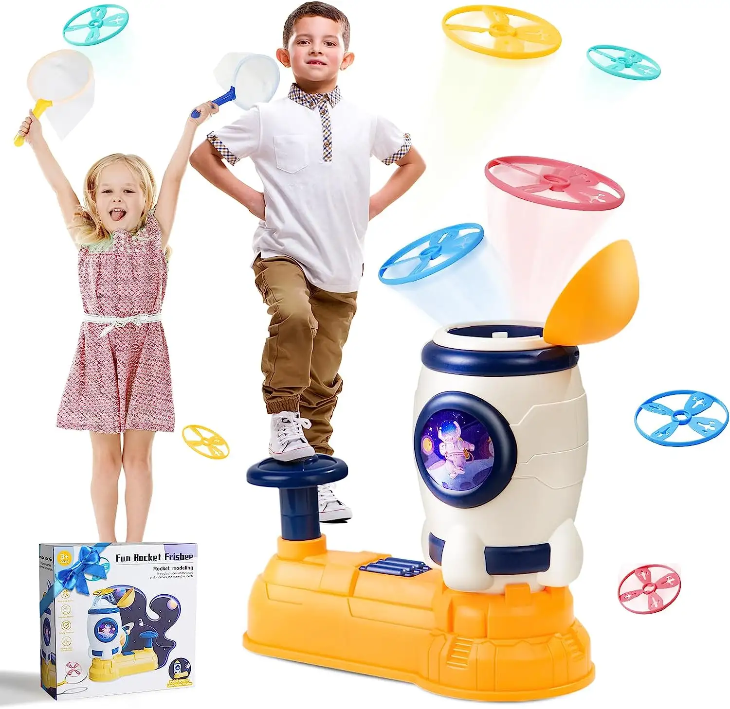 Huiye roket uçan daire kapalı açık su oyunları roket modelleme oyuncak eğlenceli spor uçan daire UFO oyuncaklar ebeveyn ve çocuk için