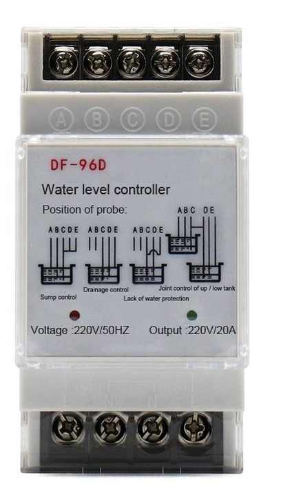 Water Level Socket Control Automatic Water Level Controller Switch 220V Tank Liquid Level ...