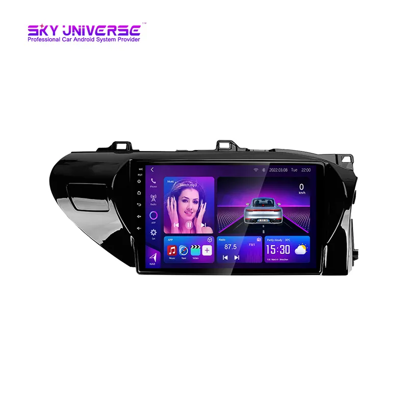 8 Core TS10 2din Radio mobil Android Auto, untuk Toyota Hilux Pick Up AN120 2015-2020 RHD BT Carplay Dsp 4G Multimedia mobil GPS Auto