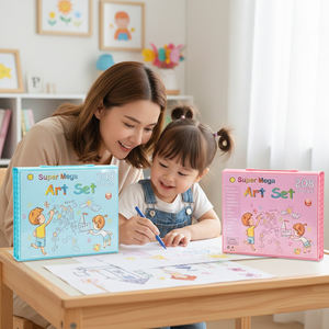 Ensemble <span class=keywords><strong>de</strong></span> crayons <span class=keywords><strong>de</strong></span> couleur pour enfants à faire soi-même, design personnalisé, 208 pièces, grand paquet, jouet <span class=keywords><strong>de</strong></span> <span class=keywords><strong>dessin</strong></span> - Product Image 1