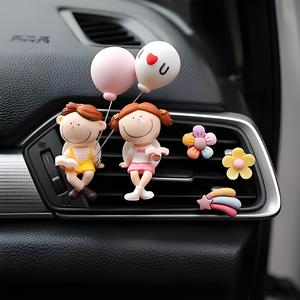 SOCELI สำหรับคู่รัก ที่หนีบช่องแอร์รถยนต์ พลาสติกแข็ง น้ำหอมปรับอากาศ กลิ่นหอมธรรมชาติ ติดทนนาน ของตกแต่งงานแต่งงานสุดหรู - Product Image 4