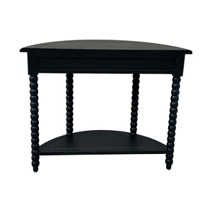Hl617 <span class=keywords><strong>hamptons</strong></span> cong rắn gỗ sồi hành lang phòng khách đồ nội thất màu đen giao diện điều khiển Bảng với kệ và ngăn kéo - Product Image 4