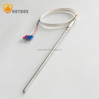 Sonde de température atmosphérique personnalisée PT100 PT1000 3 fils de haute qualité avec bouclier contre les rayonnements solaires Capteur de température RTD