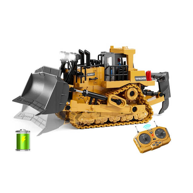 Remote Kids Construction Play Toys Car Kids Birthday Gift Track Type Tractor Toys for 3+ Boys Simulation Toy Engineering Car