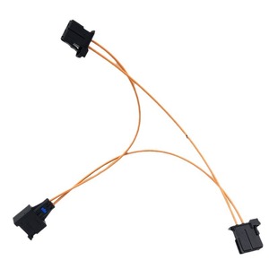 Adaptador de Fibra Óptica 2 Machos 1 Hembra Conector E2000 Multimodo OM3 Dúplex Carcasa de Plástico Push-Pull para Unidad Principal Automotriz - Product Image 2