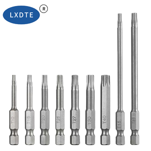 Embouts de visserie magnétiques LXD <span class=keywords><strong>Torx</strong></span> 50 <span class=keywords><strong>mm</strong></span> T10, série à extrémité unique, tige de 1/4 pouce, qualité industrielle, haute performance, OEM ODM - Product Image 3