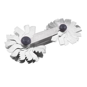 52Pcs Metrish 60 Grad und Weiß wert 55 Grad Schraube Pitch <span class=keywords><strong>Gauge</strong></span> Gewinde messgerät - Product Image 2