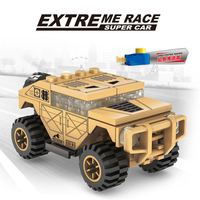 6099B-8 Warrior Kendaraan Off-road 57pcs Blok MOC Partikel Kecil Model Mainan Edukasi Anak Set Blok Bangunan Rakitan Hadiah