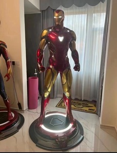 Estatua <span class=keywords><strong>de</strong></span> Iron Man Mark 85 a Escala 1:1 con Luces LED, <span class=keywords><strong>de</strong></span> Fibra <span class=keywords><strong>de</strong></span> Vidrio y Resina, Réplica <span class=keywords><strong>de</strong></span> <span class=keywords><strong>Película</strong></span> <span class=keywords><strong>de</strong></span> <span class=keywords><strong>los</strong></span> Vengadores, Escultura Coleccionable para Exhibición - Product Image 1