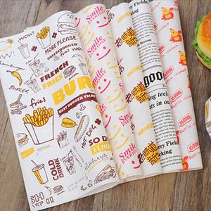 Printed Food Safe Grade Burger <b>Paper</b> <b>Sheets</b> Greaseproof 2026 <b>Paper</b> Sandwich Wrapping Wholesale - Product Image 1