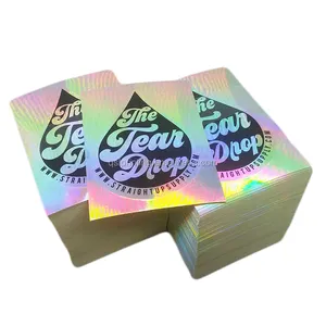 UV Resist Waterproof Rainbow Silver Laser 3 D Hologram Sticker Label Custom Logo Die Cut Glitter Holographic Sticker