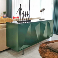 Meuble console d'entrée design moderne et minimaliste de style italien Buffet élégant en bois pour villa et salon