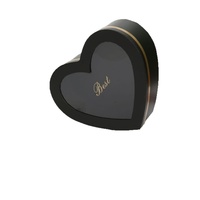 Nouveauté - Coffret cadeau d'amour - Bouquet de roses et de fruits roses - Coffret de fleurs en forme de cœur pour la Saint-Valentin avec fenêtre en PVC transparent