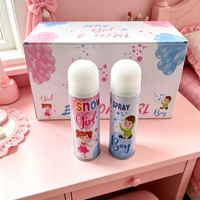 Spray de neige artificielle en boîte métallique pour révélation du sexe (garçon/fille) – Fournitures pour fête prénatale