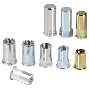 Bibo Yaente Factory 304 Stainless Steel Knurled <b>Rivet</b> <b>Nut</b> - Flat Head M4-m10 High Blind <b>Rivet</b> Yaente Factory Stainless Steel - Product Image 2
