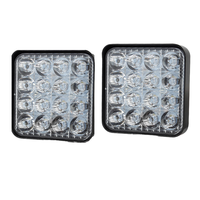 Feux de travail LED super lumineux 48W pour SUV, camions tout-terrain, bateaux, voitures 12V/24V