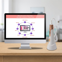 Cámara de Análisis de Piel USB con Software para PC con Windows para Clínica, Prueba de Humedad Facial, Poros, Arrugas, Microscopio de Diagnóstico de la Piel
