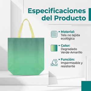 Bolsa Tote No Tejida con Diseño Degradado de Moda, Gran Capacidad para Libros y Documentos, Se Puede Personalizar - Product Image 6