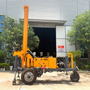 DIESEL khí nén Giàn Khoan Bánh xe loại DTH búa nước giếng khoan Giàn Khoan để bán - Product Image 2