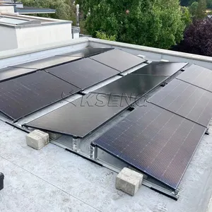 Sistema de montaje de techo plano de panel solar con balasto personalizado OEM Estructura de montaje de techo de panel solar