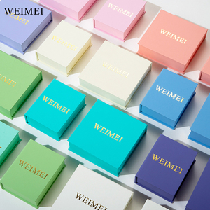 Wholesale OEM Custom Logo <b>Book</b> Shape Cardboard Jewelry Packaging <b>Box</b> for Ring Earring Necklace Bracelet - Product Image 6