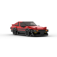 Briques de construction compatibles de marque, petites pièces en plastique, voiture de course de luxe MOC, jouet éducatif à assembler soi-même pour enfants
