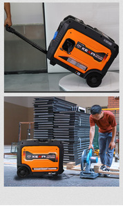 <span class=keywords><strong>Generador</strong></span> Inverter Portátil de <span class=keywords><strong>1000W</strong></span> 1.2kW, Doble Combustible Gasolina/GLP, 230V, Arranque Eléctrico Silencioso para Exteriores - Product Image 5