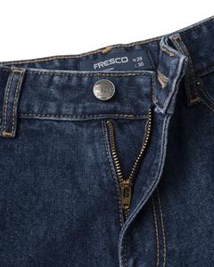 Service OEM tissé bleu décontracté mi-moyen droit 100% coton lavé Technics Vietnam Denim - Product Image 4