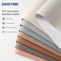 Tissu en similicuir PVC résistant aux griffures de chat, ignifuge et adapté aux animaux domestiques, pour la rembourrage de canapés et de meubles.
