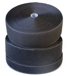 25mm Custom Nylon Gancho y Lazo Fastener No Glue Adhesive Sewing-On Magic Tape Velcroes Reutilizables Gancho Y Lazo Cinta Velcro